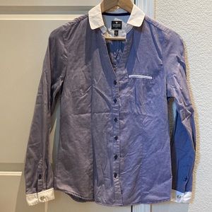 Express The Essential Shirt Button-Up Collar Size Small
